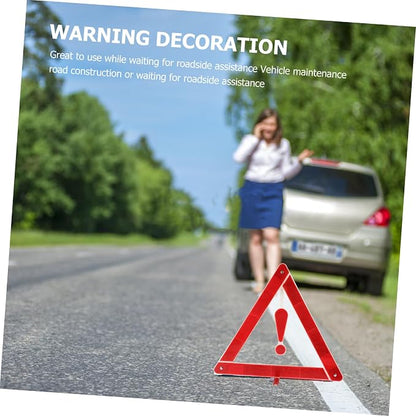 2pcs Car Warning Triangle Sign Road Safety Kit Car Maintenance Triangle Reflectors