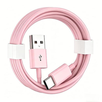 6FT Cute Pink iPhone 17/17E Car Carplay Charger Cable for iPhone 17/16/15, 15/16/17 Pro Max 15 16 Plus Charging cable, Long USB A to USB C for iPad 10th Gen iPad Pro, Air 5th 4th Mini 6th Replacement