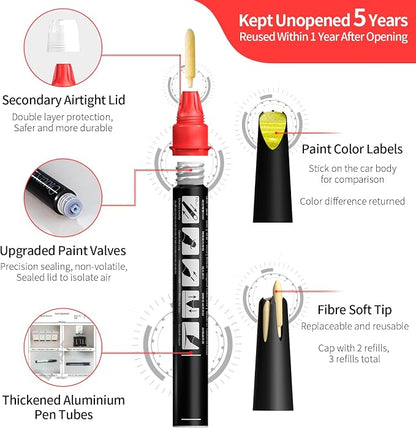 Carhoo C5H Zesty Yellow Compatible with MINI Cooper Exact Match Touch Up Paint Pen - 0.56 Fl Oz(16ml)