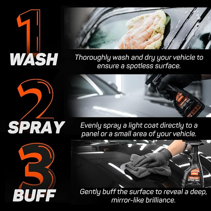 Graphene Ceramic Spray Coating | Advanced Graphene Technology | Professional Hydrophobic Top Coat for Cars, Motorcycles, RVs & Boats | Deep Gloss, Easy Application, Long-Lasting Protection