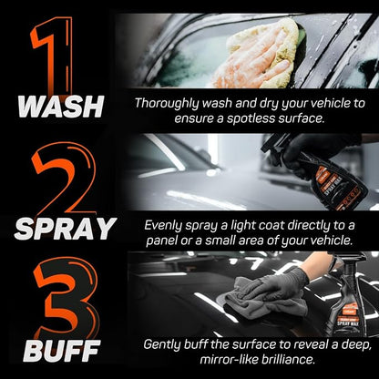Graphene Ceramic Spray Coating | Advanced Graphene Technology | Professional Hydrophobic Top Coat for Cars, Motorcycles, RVs & Boats | Deep Gloss, Easy Application, Long-Lasting Protection