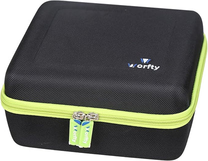 Case for CODN Handheld Car Vacuum Portable Cordless 12000PA 2 in 1 Handheld Vacuum Cleaner and Air Duster - Hard Protective Travel Carrying Storage Bag (Black-Green)