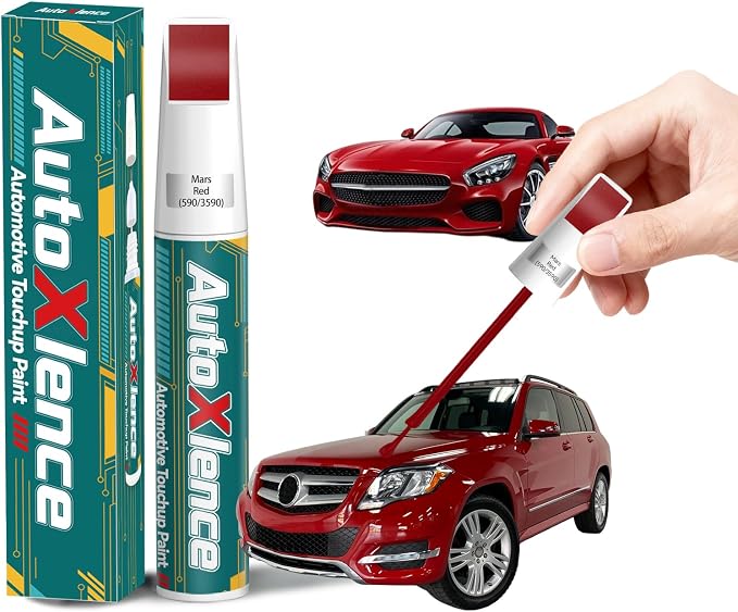 Mars Red(590/3590) Touch Up Paint Compatible with Mercedes-Benz Car Paint Pen Scratch Repair Automotive Scratch Remover Fix Exact Color Match