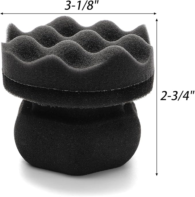 Yesland Tire Dressing Applicator, 4 Pack Tire Shine Applicator Dressing Pad - Hex Grip Design Car Cleaning Supplies - Durable & Reusable Tire Foam for Tire Detailing