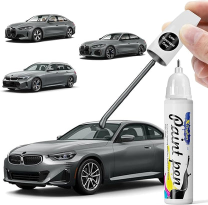 C4W Skyscraper Gray Touch Up Paint Compatible with BMW, DIY Car Paint Scratch Repair, Quick & Easy Fix Automotive Scratch Repair for X2/X3/X5/X6/X7/2/3/4/5/8 Series/M2/M3/M4/M8/Z4/i4