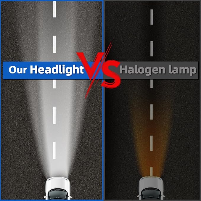 AWALITED Fits for 2010-2020 Toyota 4Runner High Low Beam Fog Lights Bulbs Combo Pack, 6000K White Plug-and-Play Super Bright Bulbs, Pack of 6