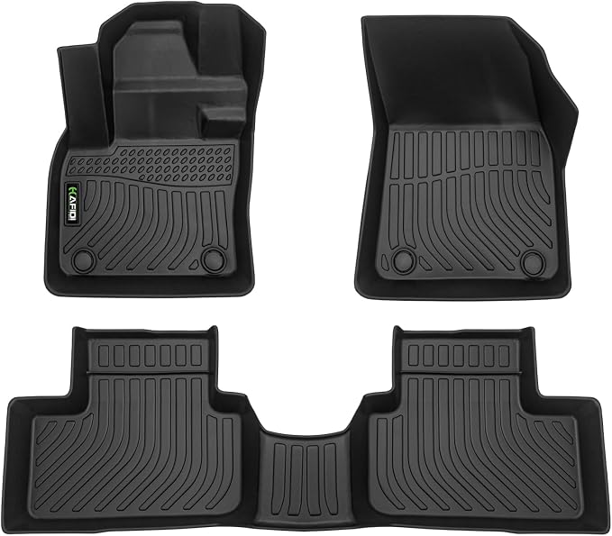 Floor Mats Custom for Volvo XC40 2019-2025 2026(Not Fit Recharge) All Weather Protection TPE Heavy Duty Non-Slip Automotive Floor Liners Fits Front& 2nd Row Full Set Accessories, Black