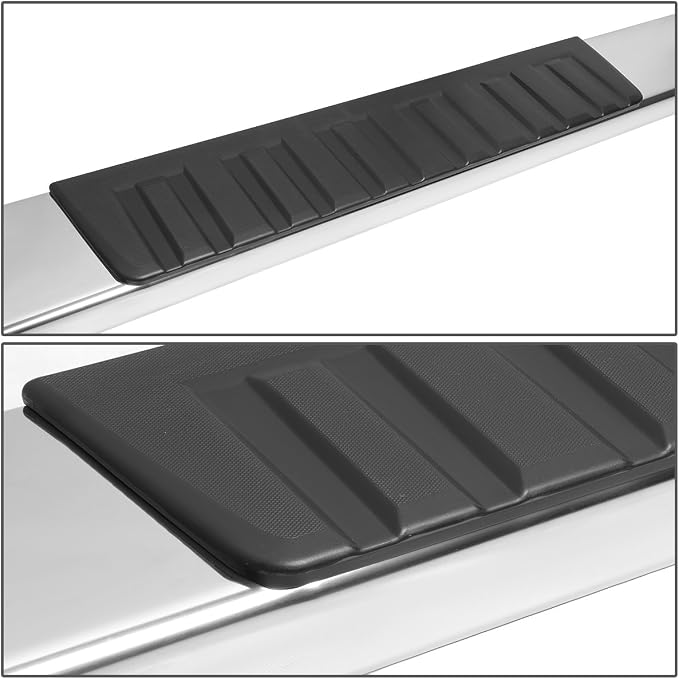 DNA Motoring 6" Running Boards Compatible with 07-18 Silverado 1500 2Dr, 07-19 Silverado/Sierra 2500HD 3500HD Standard Cab, Side Step Nerf Bars, STEPB-ZTL-8019