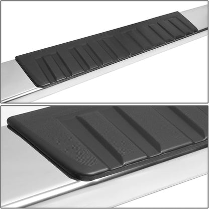 DNA Motoring 6" Running Boards Compatible with 07-18 Silverado 1500 2Dr, 07-19 Silverado/Sierra 2500HD 3500HD Standard Cab, Side Step Nerf Bars, STEPB-ZTL-8019