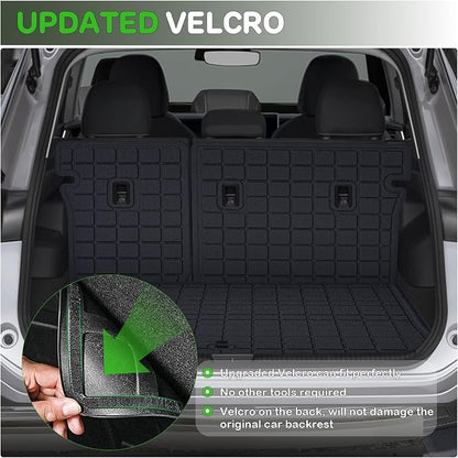 Floor Mats for 2026 2025 Volkswagen Tiguan Upgrade Trunk Mat with Backrest Mat All Weather TPE Floor Liners Fit for 2025 2026 VW Tiguan Anti-Slip Full Set Car Accessories
