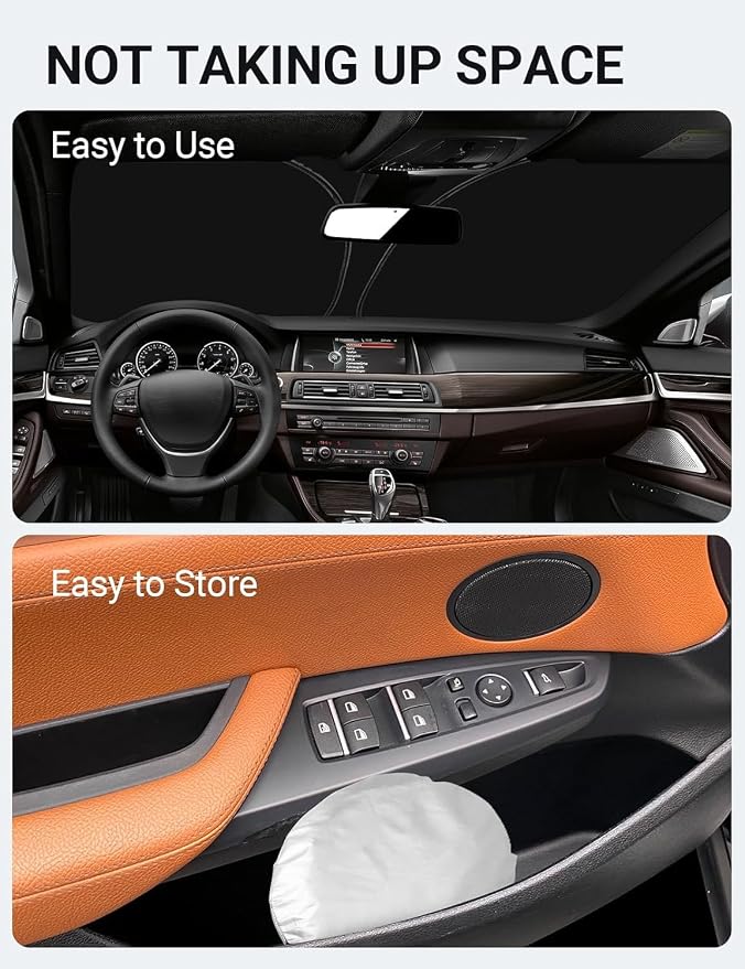 Proadsy 2026 Upgrade Front Windshield Sun Shade Foldable Sunshade Protector Custom Fit 2011-2017 BMW X3 Base xDrive28i xDrive35i M Sport SUV Accessories