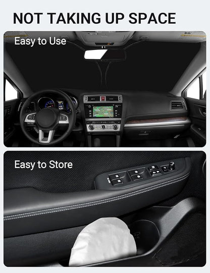 Proadsy 2026 Upgrade Front Windshield Sun Shade Foldable Sunshade Protector Custom Fit 2015-2019 Outback SUV Accessories