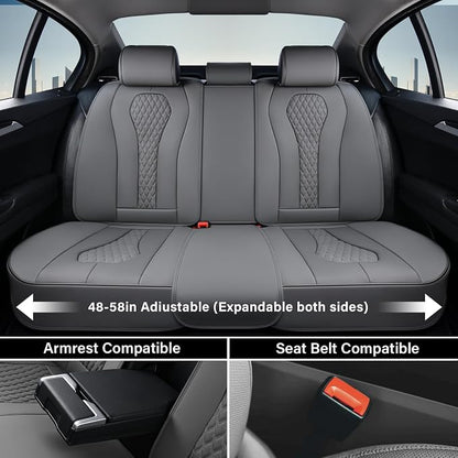 Coverado Seat Covers, Car Seat Covers Full Set, Gray Car Seat Cover, Car Seat Cushion Waterproof, Car Seat Covers Front Seats Back Seat Covers, 8839 Car Seat Protector Universal Fit Most Cars