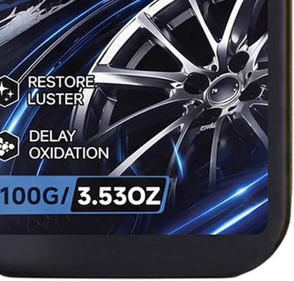 Tire Shine 100g Hub – Durable Gloss Polishing Balm Sponge, Dressing Paste Automotive, Truck Motorcycle SUV RV Sedan | Automotive Truck Motorcycle SUV RV Sedan Home Garage Workshop