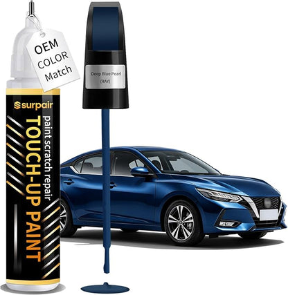 Deep Blue Pearl RAY Touch up Paint for Nissan OEM Color Match Car Scratch Repair Kit for Nicks & Chips Scratches Quick & Easy Paint Fix 2-In-1 Car Scratch Remover Pen