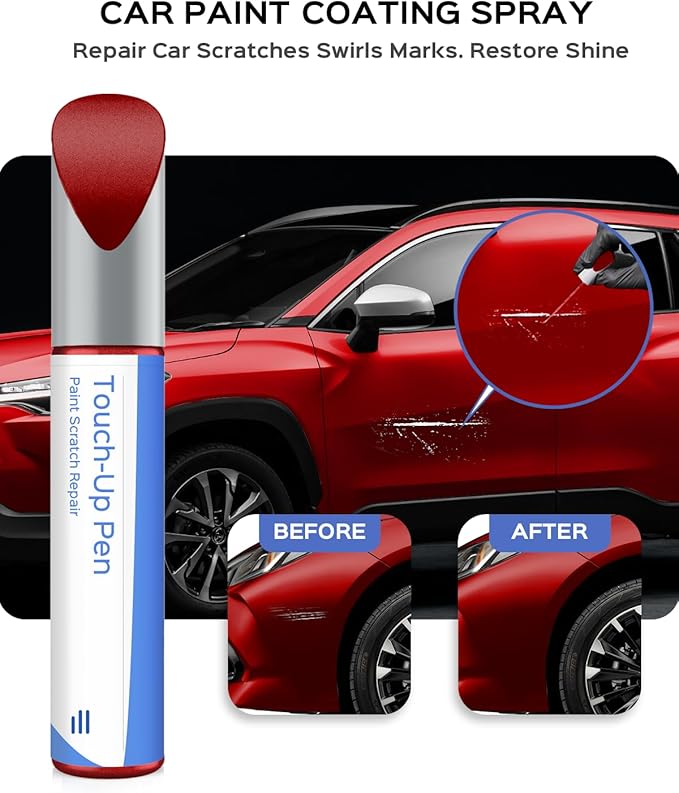 3T3 Ruby Flare Pearl Touch Up Paint Compatible with Toyota Exact Match Chips and Nicks Touch Up