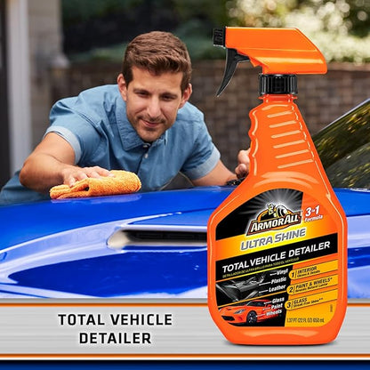 Armor All Ultra Shine Total Vehicle Detailer, Car Detailer Spray for Interior and Exterior Use, 22 Fl Oz (Pack of 2)