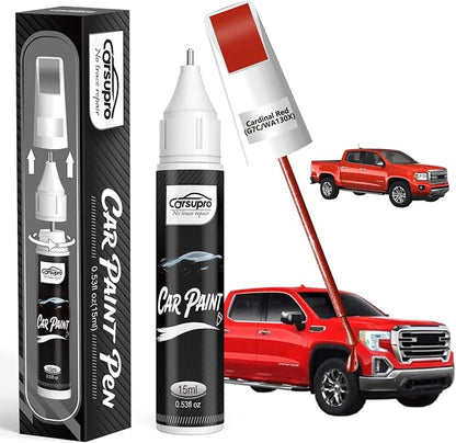 Cardinal Red(G7C/WA130X) for GMC Touch Up Paint Pen, 2 in 1 Car Scratch Remover with Pen Tip and Brush, Precise Color Match for Car Paint Scratch Repair, Quickly and Easily Fix Chips and Nicks