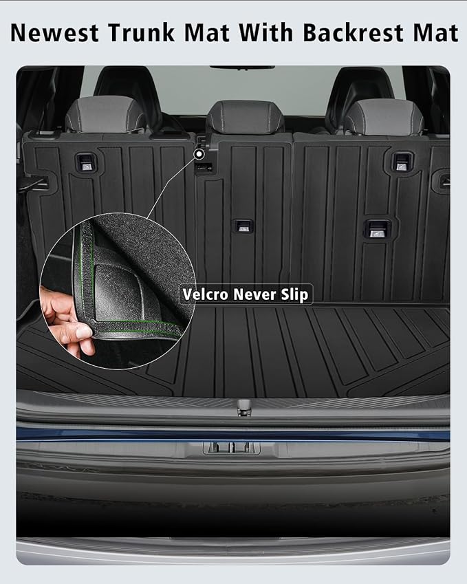 Floor Mats Custom Fit for BMW X3 2025 2026 M50/30 xDrive Trunk Mat with Backrest Mat All Weather TPE Rubber Cargo Liner Anti-Slip Full Set for BMW X3 Accessories (Trunk Mat+Backrest Mats+Floor Mats)