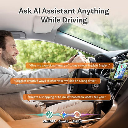 Ottocast Mini Core 2026, 2-in-1 Wireless CarPlay Adapter & Android Auto Adapter – Auto-Switch, Plug & Play, WiFi 6, Fast Reconnect, Mini & Stable