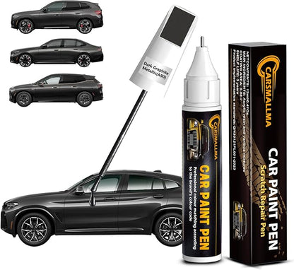 A90 Dark Graphite Metallic Car Touch Up Paint for BMW, Color Accurate Car Paint Scratch Repair Pen Kit Quick & Easy Fix Vehicle Chips and Automotive Nicks Scuff
