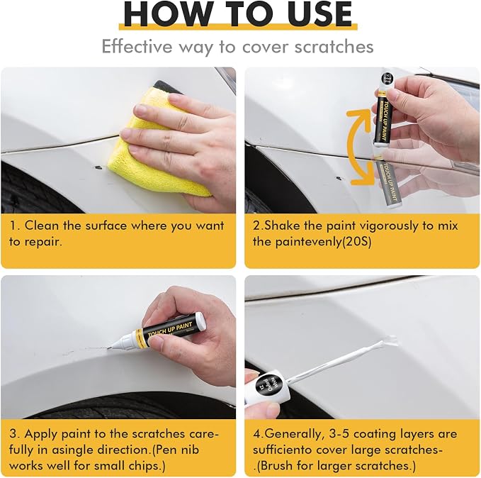 (Atlas Blue (B3) Car Touch Up Paint for ford, Car Paint Scratch Repair Kit, 2 in 1 Premium Scratch Remover Pen with Exact Color-Matched
