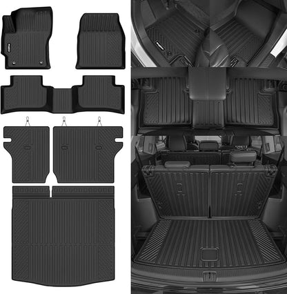 Floor Mats for 2022-2026 Toyota Corolla Cross AWD (Not for FWD/Hybrid), Trunk Mat and Backrest Mat All Weather TPE Protector for Toyota Corolla Cross Accessories