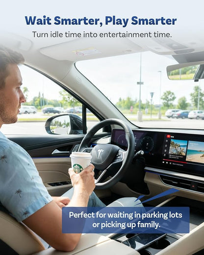 OTTOCAST 2026 Play2Video Ultra Magic AI Box Car Streaming Devices, Wireless CarPlay Android Auto Video Adapter 3 in 1 Built-in Netflix/YouTube Android 12 System