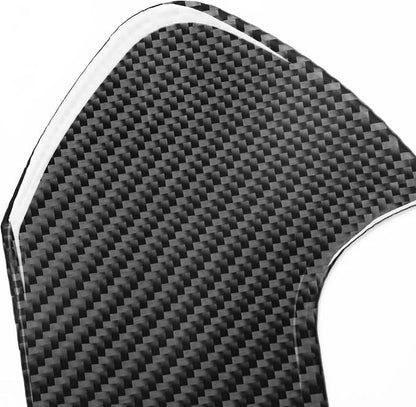 NVCNX Real Premium Carbon Fiber for Toyota Tundra 2022-2026 / Sequoia 2023-2026 2024 2025 Car Dash Push Engine Start Button Panel Cover Interior Trim Accessories Thick Overlay Sticker Decal 2PCs