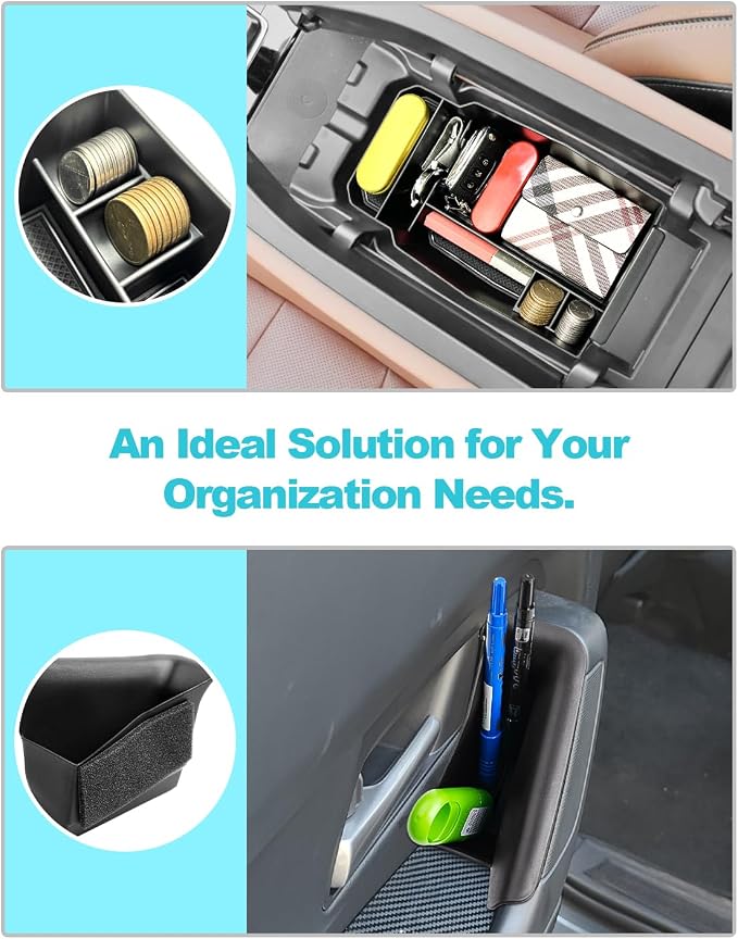 CDEFG 5PCS 2023 2024 2025 2026 CX-50 Center Console Organizer Tray for 2023-2026 Mazda CX-50 Accessories Console Armrest Tray Side Door Trash Container Storage Box Door Handle Pocket Insert Trays