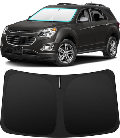 INSAUTO Custom Fit Windshield Sun Shade Accessories for Chevrolet/Chevy Equinox 2010-2017, Foldable Front Window Sunshade, UV & Heat Reflector, Keeps Interior Cool, Includes Storage Bag