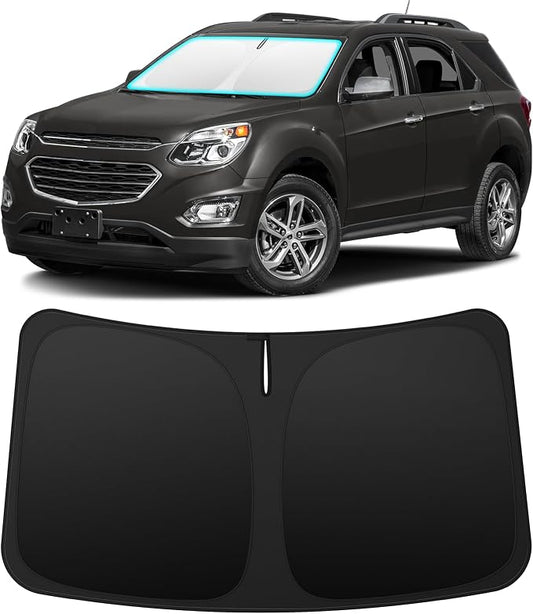 INSAUTO Custom Fit Windshield Sun Shade Accessories for Chevrolet/Chevy Equinox 2010-2017, Foldable Front Window Sunshade, UV & Heat Reflector, Keeps Interior Cool, Includes Storage Bag