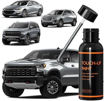 WA130H/GXD/Sterling Gray Touch Up Paint for Chevy, DIY Car Paint Scratch Repair Kit, Automotive Paints, Quick & Easy Fix Scratch Repair Compatible with Chevrolet/Silverado/Equinox/Malibu/Tahoe