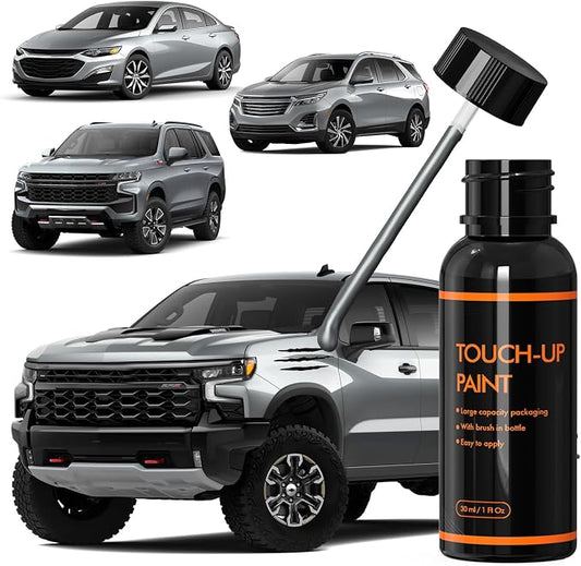 WA130H/GXD/Sterling Gray Touch Up Paint for Chevy, DIY Car Paint Scratch Repair Kit, Automotive Paints, Quick & Easy Fix Scratch Repair Compatible with Chevrolet/Silverado/Equinox/Malibu/Tahoe