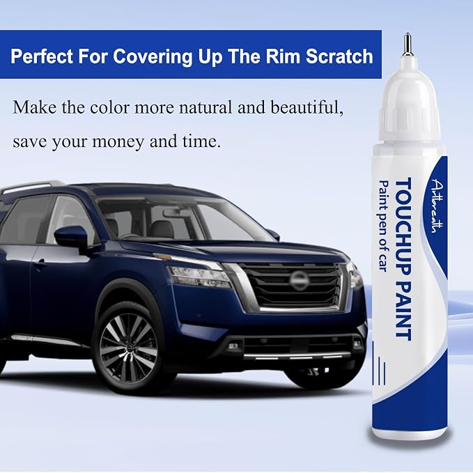 Deep Blue Pearl(RAY) Touch Up Paint for Nissan-Exact Match–Chips and Nicks Car Paint Scratch Repair Kit Automotive Paint Pen for 370Z/Altima/Armada/Cube/Frontier/GT-R/Juke/Leaf/Maxima/Murano/NV/Rogue