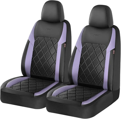 Coverado Car Seat Covers, Front Seat Covers, 2 Front Automotive Seat Cover, Mesh Breathable Seat Protectors, Universal Fit for Most Cars
