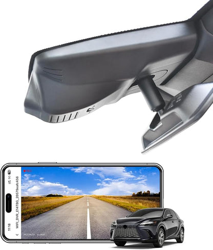 4K Dash Cam Custom for Lexus RX 2023 2024 2025 2026 (Model C),RX 350 350h 450h 500h Premium Luxury F Sport etc,OEM Look,UHD 2160P Video, Parking Mode, WiFi & App, Loop Recording, GPS, 64GB Card