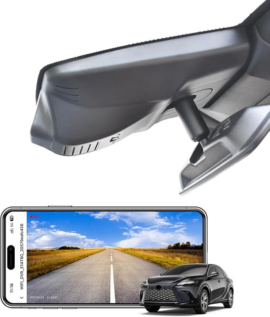 4K Dash Cam Custom for Lexus RX 2023 2024 2025 2026 (Model C),RX 350 350h 450h 500h Premium Luxury F Sport etc,OEM Look,UHD 2160P Video, Parking Mode, WiFi & App, Loop Recording, GPS, 64GB Card