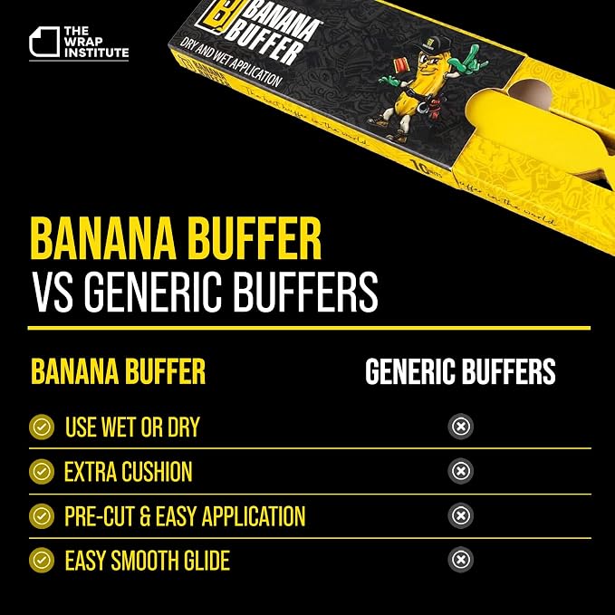 The Wrap Institute - Banana Buffer - for Wet or Dry Vinyl/PPF Applications - 10 Pack