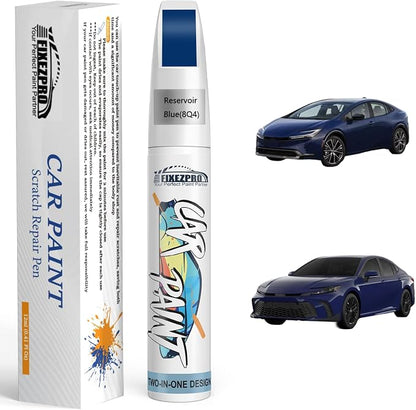 8Q4 Reservoir Blue Car Touch Up Paint for Toyota, Color Match Auto Paint Repair Pen,Professional Car Scratch Repair Remover Pen Quick Drying, Easy to Use