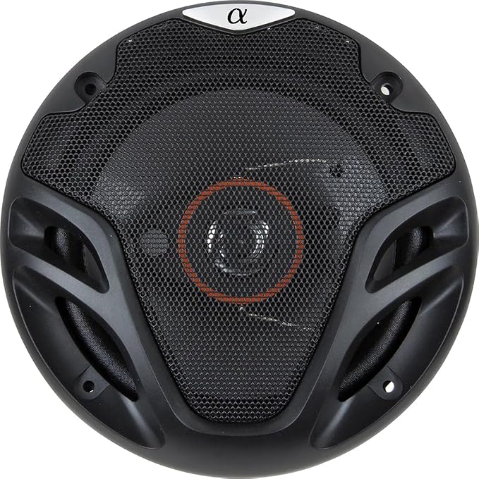 Alphasonik AS265P Loudspeakers 2 Pairs of 6.5" 350W Max 3-Way Speakers 4 Ohms Premium Quality Audio Door Speakers for Car or Truck Stereo Sound System