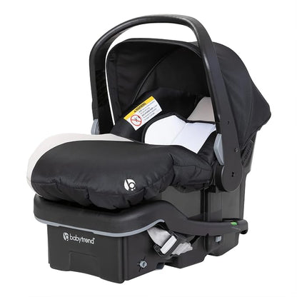Baby Trend Sit N' Stand Tandem Double Stroller 2.0 DLX and EZ-Lift Plus Car Seat Set with 5 Point Safety Harnesses and Cozy Cover, Modern Khaki