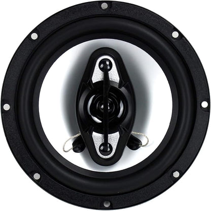 BOSS Audio Systems 6.5 Inch 400 Watt 4 Way 4 Ohm Full Range Car Audio Coaxial Stereo Speakers with Mylar Dome Tweeters, 2 Pairs