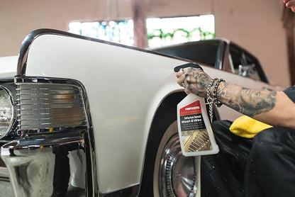 Mothers California Gold Waterless Wash & Wax, 24 oz. — Quick & Easy Car Care Without Water, Spray On & Wipe Off Ultra-Slick Formula Safely Removes Dirt & Grime Scratch-Free (05644)