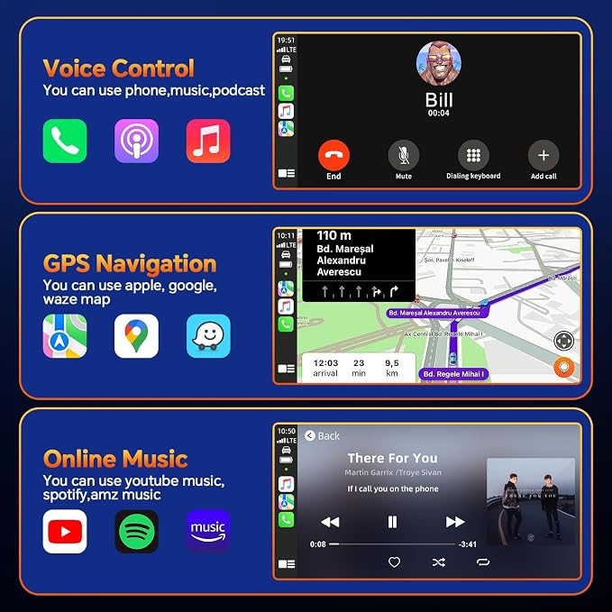 Master Cables 2 in 1 Wireless Carplay Adapter for Apple CarPlay & Android Auto, USB A & USB C Dongle Converts Wired to Wireless, Compatible with Cars from 2016, Plug & Play