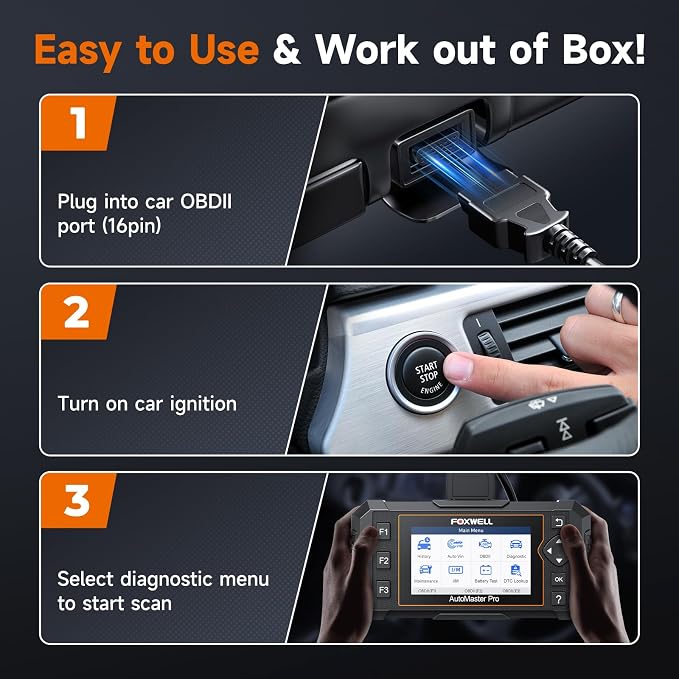 2026 FOXWELL NT624 Elite OBD2 Scanner Upgraded from NT614Elite & NT604Elite Code Reader, All-System OBD2 Scan Tool, 8 Advanced Reset Functions, AutoVIN, Live Data, Lifetime WiFi Free Updates