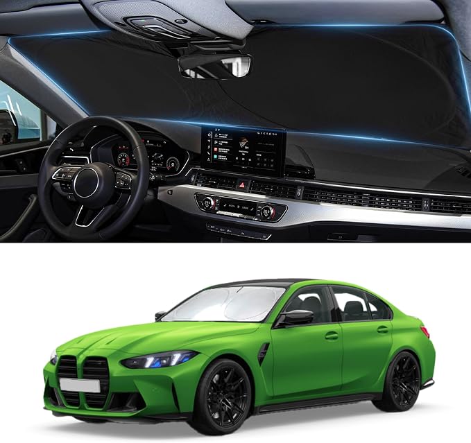 for 3 Series Windshield Sun Shade Sunshade Fits BMW 2019-2025 2026 3 Series/ F30/ F31/ F80/ M3 for BMW 328i 335i 320i 330i 325i Windshield Cover Window Shield Protector Sun Visor Accessories