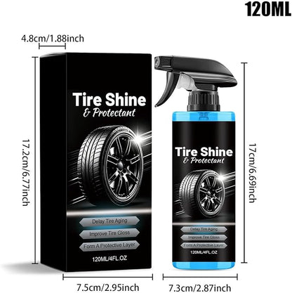 Tire Shine - 120ml Tire Shine Spray | Tyre Dressing, Convenient Shines Application Wheel Dressing Restorer Spray For Motorcycle Truck Bike Sedan Rv Suv Home Workshop Garage Offroad