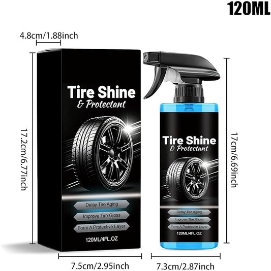 Tire Shine - 120ml Tire Shine Spray | Tyre Dressing, Convenient Shines Application Wheel Dressing Restorer Spray For Motorcycle Truck Bike Sedan Rv Suv Home Workshop Garage Offroad