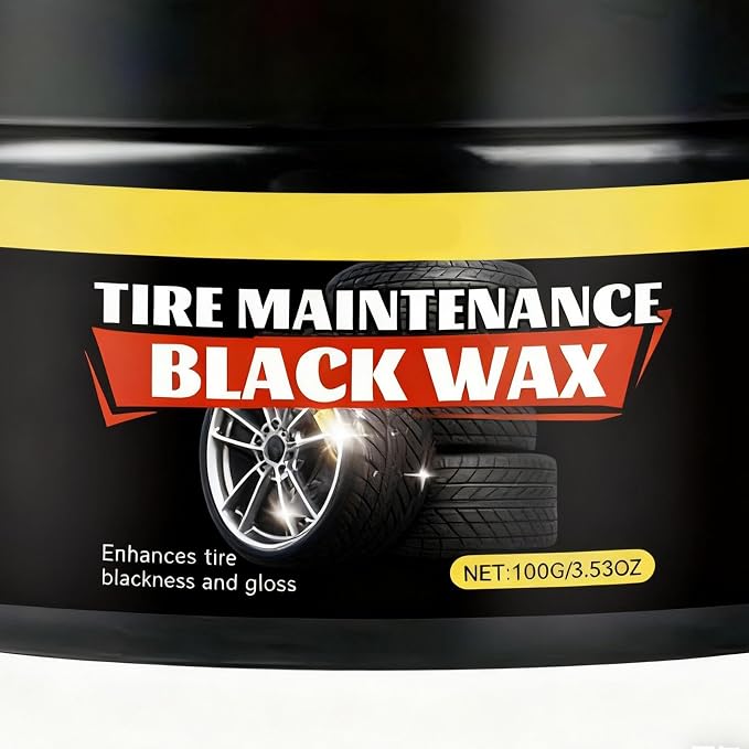 Tire Shine Spray - 100g Black Wax Protectant - Tire Coating For Car, Car Truck SUV Maintenance Detailing Trim Protection Garage